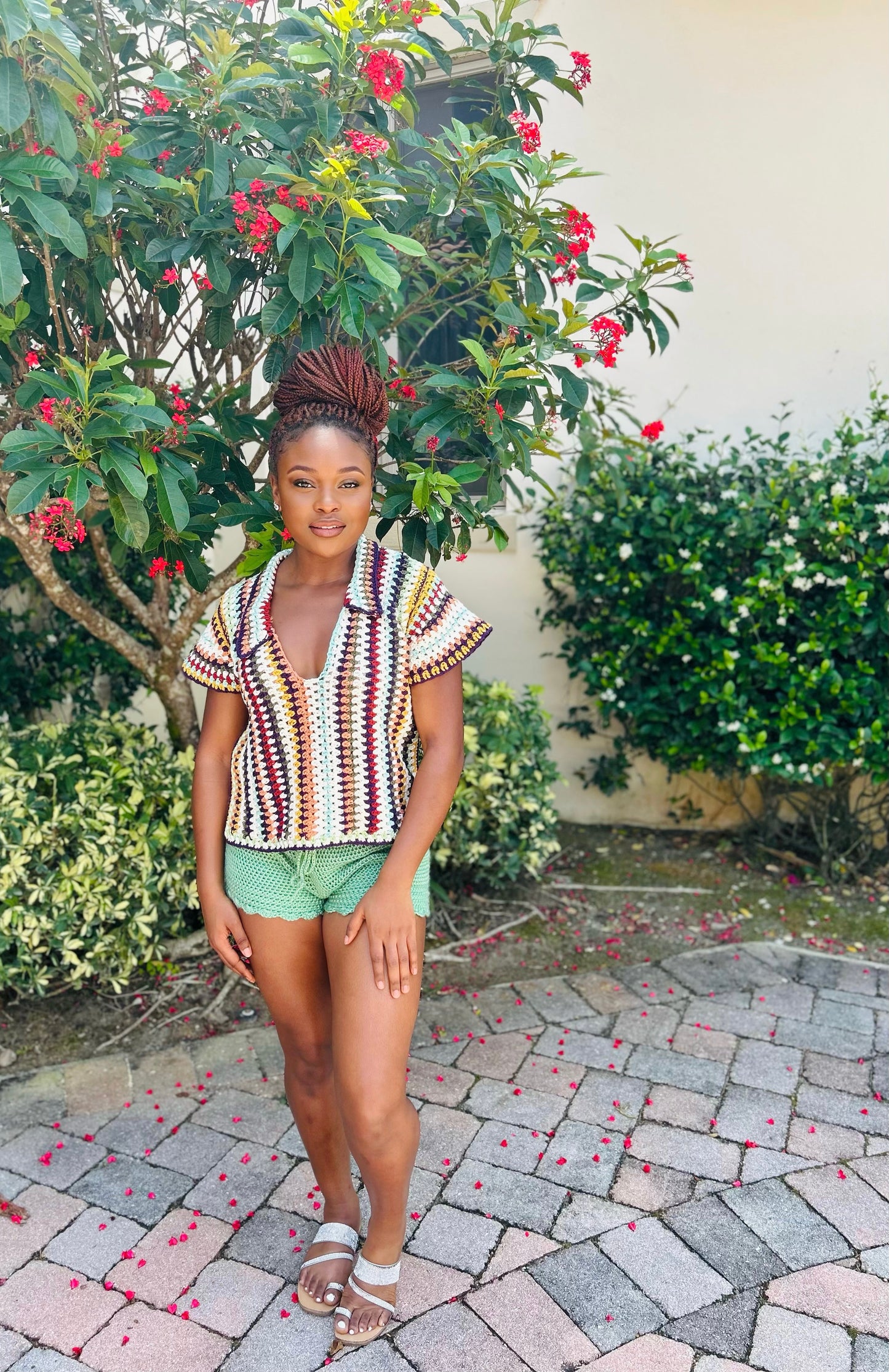 Crochet Stripe Top